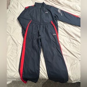 Mens Fila Fleece Lined 90’s Vintage Track Suit